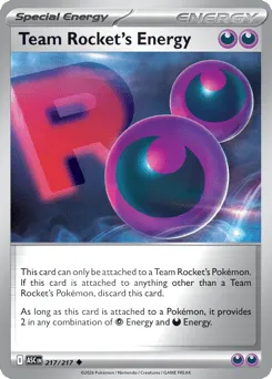 Team Rocket's Energy 217/217 Reverse Holo Ascended Heroes