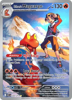 Ethan's Magcargo 222/217 Holo Ascended Heroes