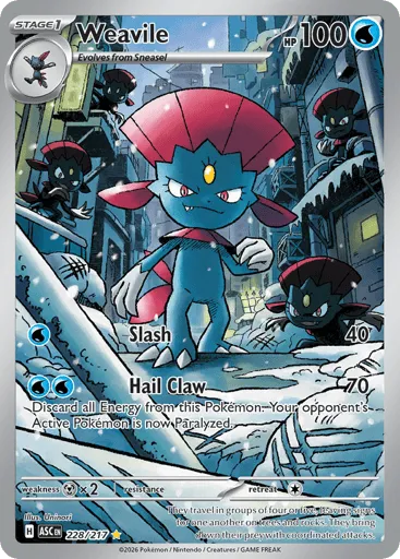 Weavile 228/217 Ascended Heroes