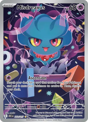 Misdreavus 233/217 Ascended Heroes