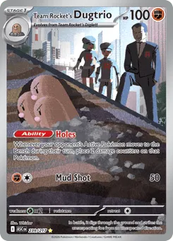 Team Rocket's Dugtrio 239/217 Holo Ascended Heroes