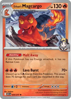Ethan's Magcargo 024/217 Energy Reverse Ascended Heroes