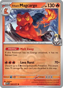 Ethan's Magcargo 024/217 Poké Ball Ascended Heroes