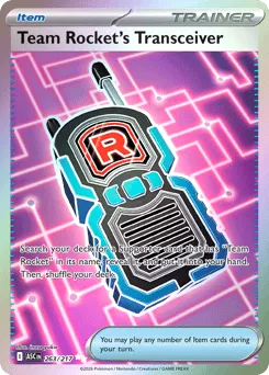 Team Rocket's Transceiver 263/217 Holo Ascended Heroes