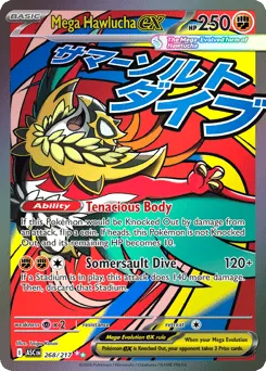 Mega Hawlucha ex 268/217 Holo Ascended Heroes