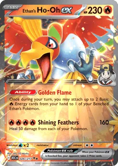 Ethan's Ho-Oh ex 026/217 Holo Ascended Heroes