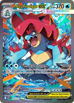 Mega Feraligatr ex 274/217 Holo Ascended Heroes