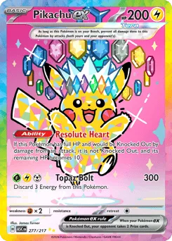 Pikachu ex 277/217 Holo Ascended Heroes