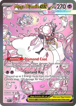 Mega Diancie ex 282/217 Holo Ascended Heroes