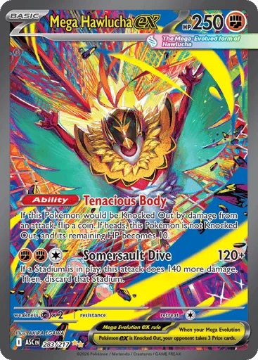 Mega Hawlucha ex 283/217 Ascended Heroes