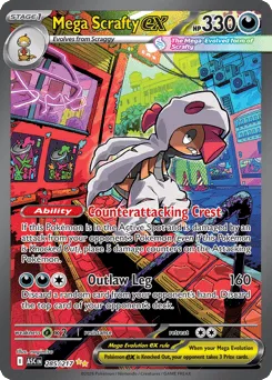 Mega Scrafty ex 285/217 Ascended Heroes