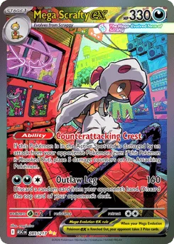 Mega Scrafty ex 285/217 Holo Ascended Heroes