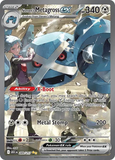 Steven's Metagross ex 289/217 Ascended Heroes