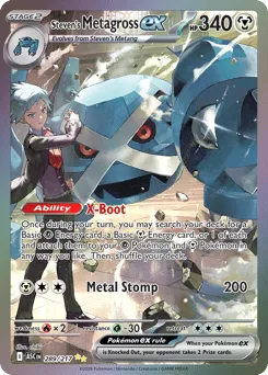 Steven's Metagross ex 289/217 Holo Ascended Heroes