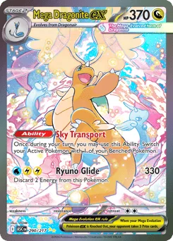 Mega Dragonite ex 290/217 Holo Ascended Heroes