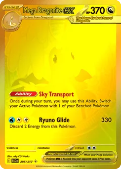 Mega Dragonite ex 295/217 Holo Ascended Heroes