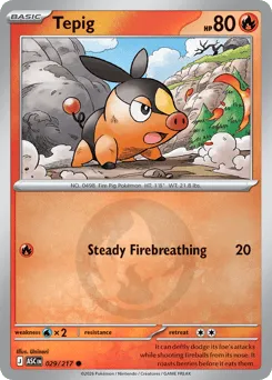 Tepig 029/217 Energy Reverse Ascended Heroes