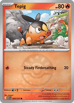 Tepig 029/217 Friend Ball Ascended Heroes