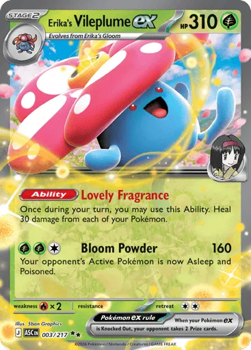 Erika's Vileplume ex 003/217 Ascended Heroes