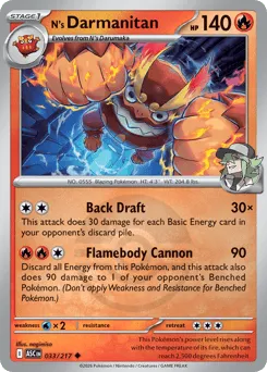 N's Darmanitan 033/217 Poké Ball Ascended Heroes