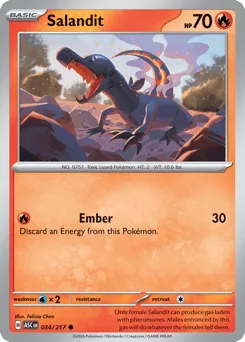 Salandit 034/217 Normal Ascended Heroes