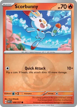 Scorbunny 036/217 Energy Reverse Ascended Heroes