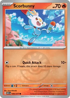 Scorbunny 036/217 Friend Ball Ascended Heroes