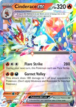 Cinderace ex 038/217 Holo Ascended Heroes