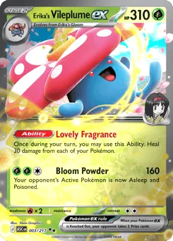 Erika's Vileplume ex 003/217 Holo Ascended Heroes