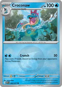 Croconaw 042/217 Energy Reverse Ascended Heroes