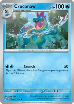 Croconaw 042/217 Normal Ascended Heroes