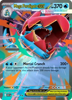Mega Feraligatr ex 043/217 Holo Ascended Heroes