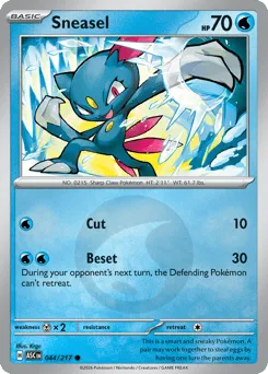 Sneasel 044/217 Energy Reverse Ascended Heroes