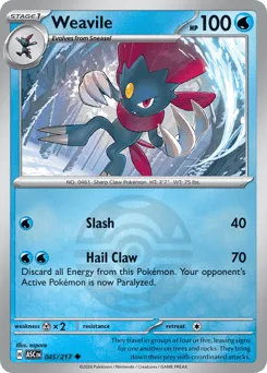 Weavile 045/217 Dusk Ball Ascended Heroes