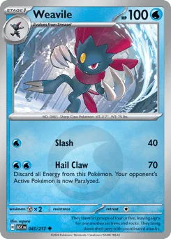 Weavile 045/217 Energy Reverse Ascended Heroes
