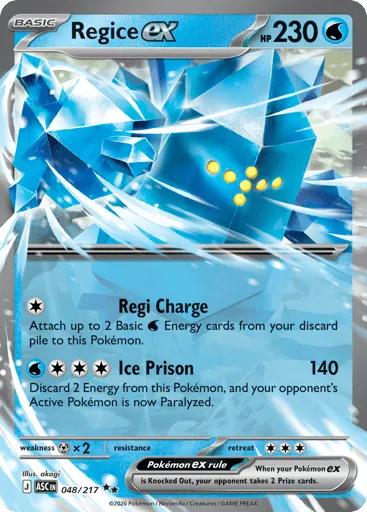 Regice ex 048/217 Ascended Heroes