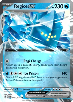 Regice ex 048/217 Holo Ascended Heroes