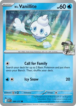 N's Vanillite 049/217 Ascended Heroes