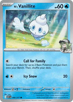 N's Vanillite 049/217 Normal Ascended Heroes