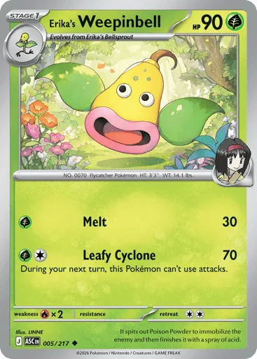 Erika's Weepinbell 005/217 Ascended Heroes