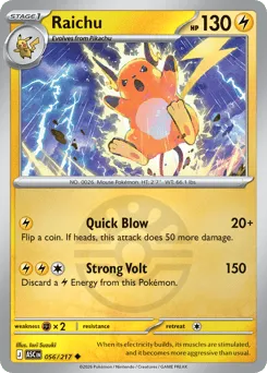Raichu 056/217 Friend Ball Ascended Heroes