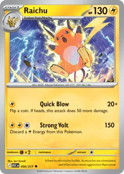 Raichu 056/217 Normal Ascended Heroes