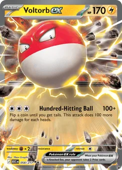 Voltorb ex 058/217 Ascended Heroes