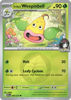Erika's Weepinbell 005/217 Energy Reverse Ascended Heroes