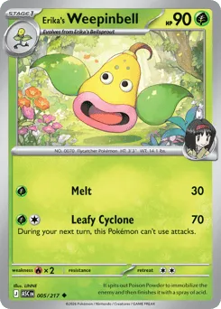 Erika's Weepinbell 005/217 Normal Ascended Heroes
