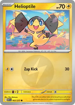 Helioptile 063/217 Energy Reverse Ascended Heroes