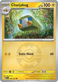 Charjabug 065/217 Quick Ball Ascended Heroes