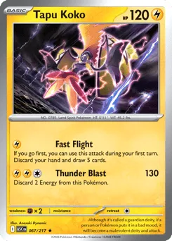 Tapu Koko 067/217 Holo Ascended Heroes