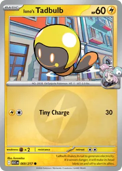 Iono's Tadbulb 069/217 Energy Reverse Ascended Heroes
