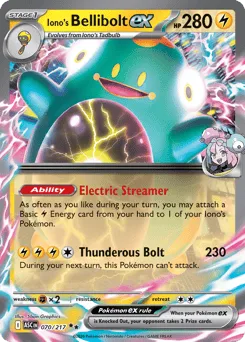 Iono's Bellibolt ex 070/217 Ascended Heroes
